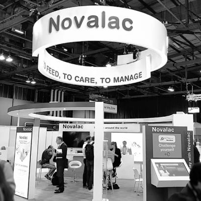photo of the Novalac booth at the 52nd ESPGHAN annual meeting